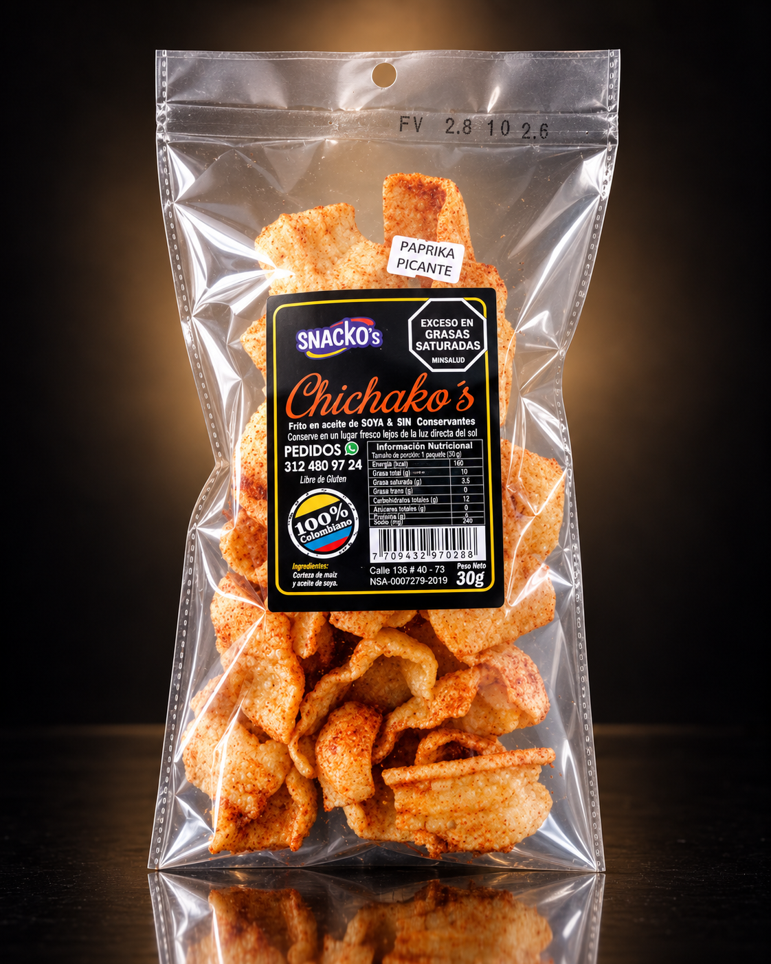 Chicharrines de maíz